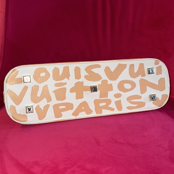 Louis Vuitton peach graffiti Alma satchel by Stephen sprouse east west dome bag - Picture 7 of 16